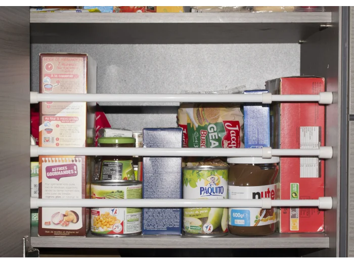  LOT DE 3 BARRES EXTENSIBLES 25,5 A 43 CM