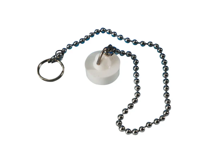  BOUCHON POUR BONDE 19 MM + CHAINETTE