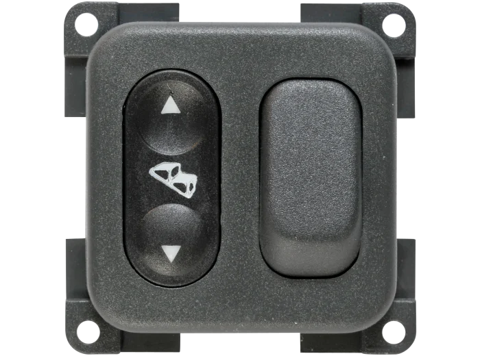  INTERRUPTEUR DE MARCHEPIED + LUMIERE 12 V - GRIS FONCE