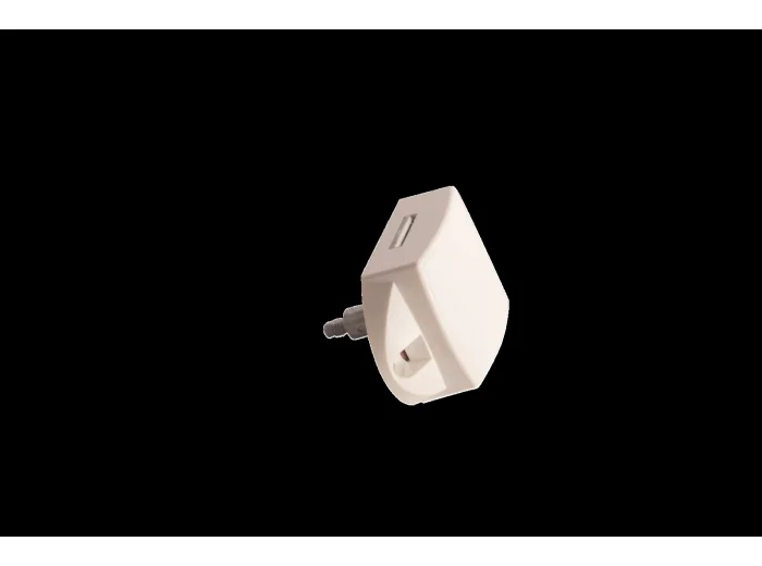  SERRURE A POUSSOIR SEULE GM - BLANC