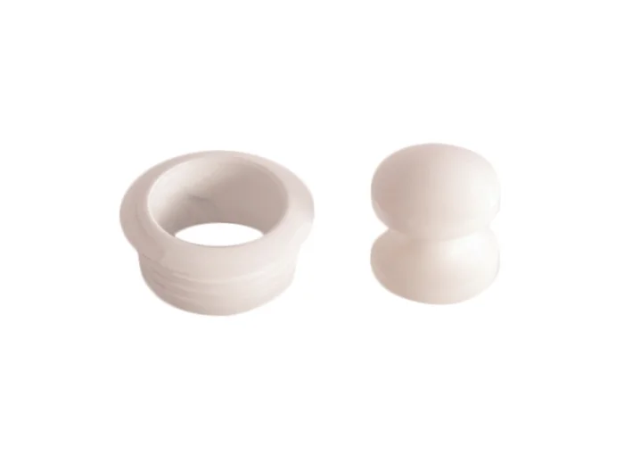  BOUTON + ROSACE BLANC PM