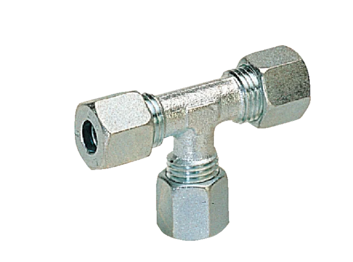  1 RACCORD EN T BICONE 10 MM