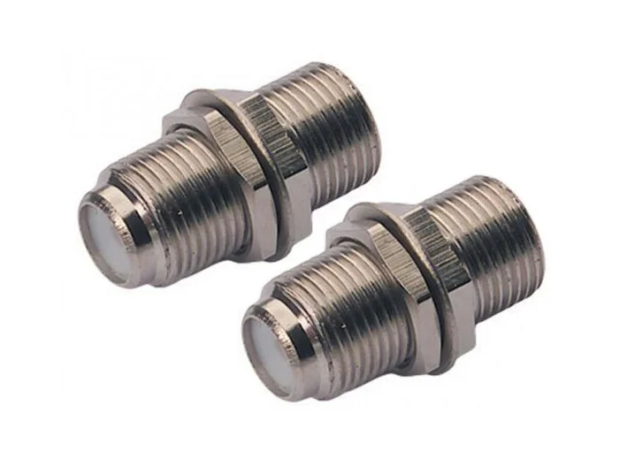  ADAPTATEUR F/F COAXIAL TV SATELLITE - LOT DE 2