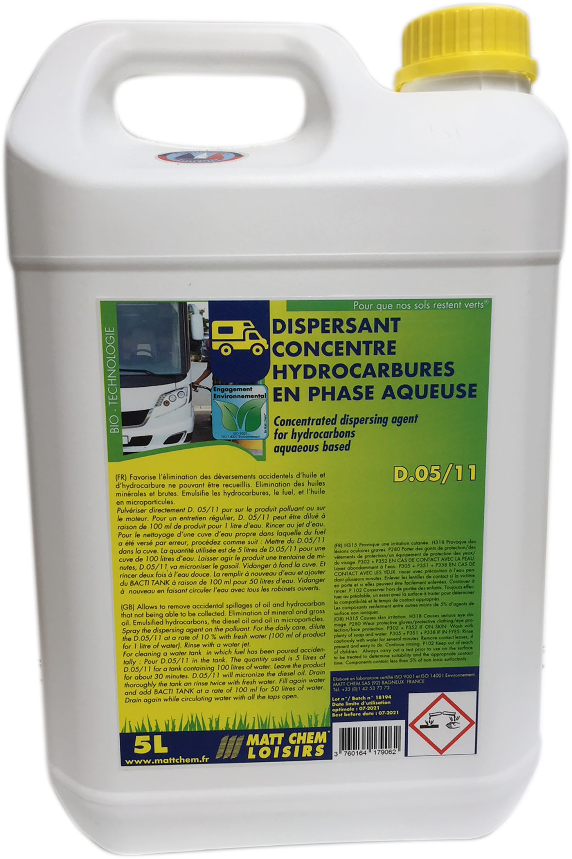  D.0511 BIDON 5 LITRES