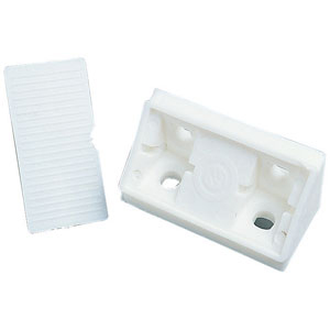  FIXE-MEUBLE AVEC COUVERCLE 4 TROUS BLANC