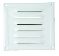  1 GRILLE ALUMINIUM LAQUE 130X120 BLANC