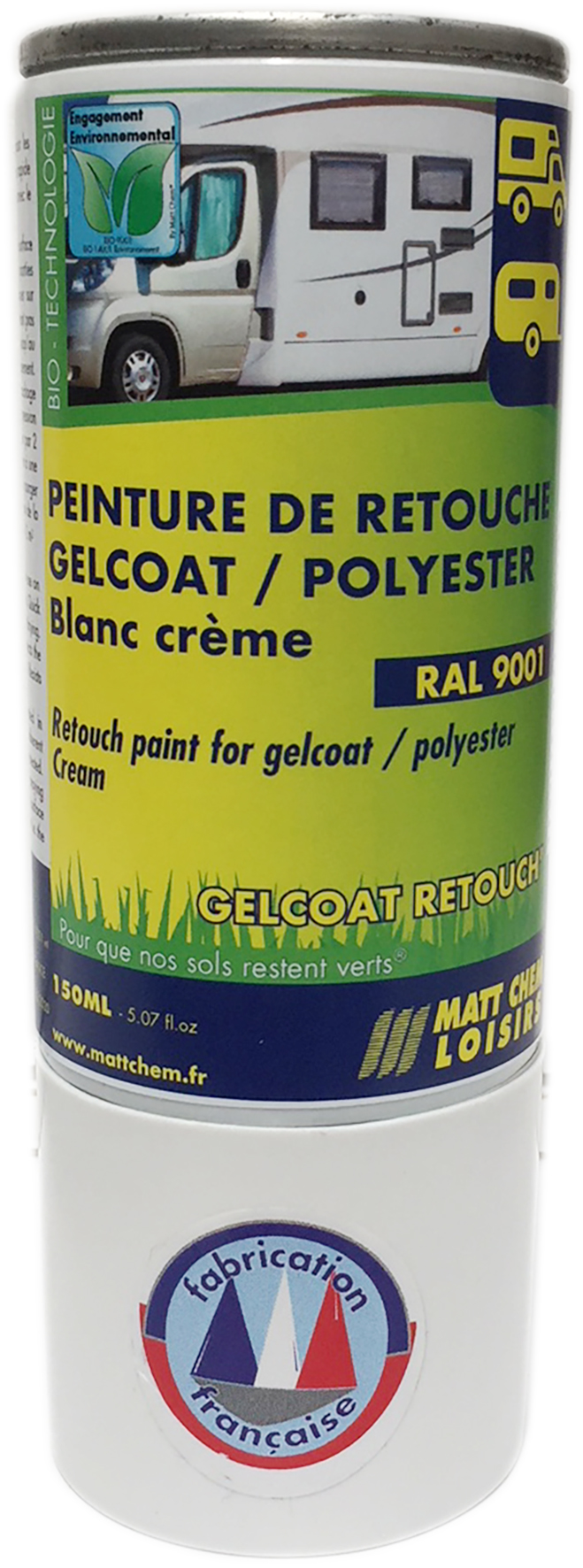  GELCOAT RETOUCH RAL 9001 BLANC CREME AEROSOL 150 ML