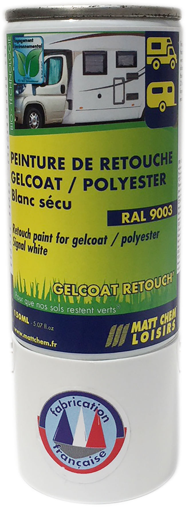  GELCOAT RETOUCH RAL 9003 BLANCSECURITE AEROSOL 150 ML
