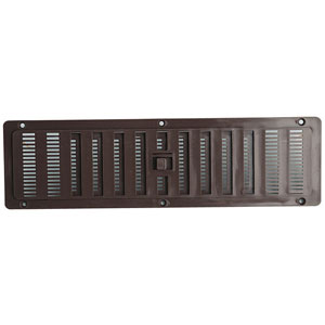  GRILLE PLASTIQUE INTERIEURE MARRON 240X70 AVEC OBTURATEUR