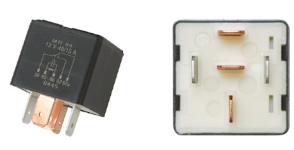  RELAIS INVERSEUR A RESISTANCE 12V 40/15A 5 BROCHES SANS SUPPORT