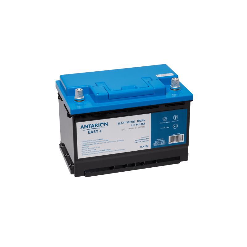  BATTERIE LITHIUM CONNECTEE 100AH EASY + L3 FORMAT