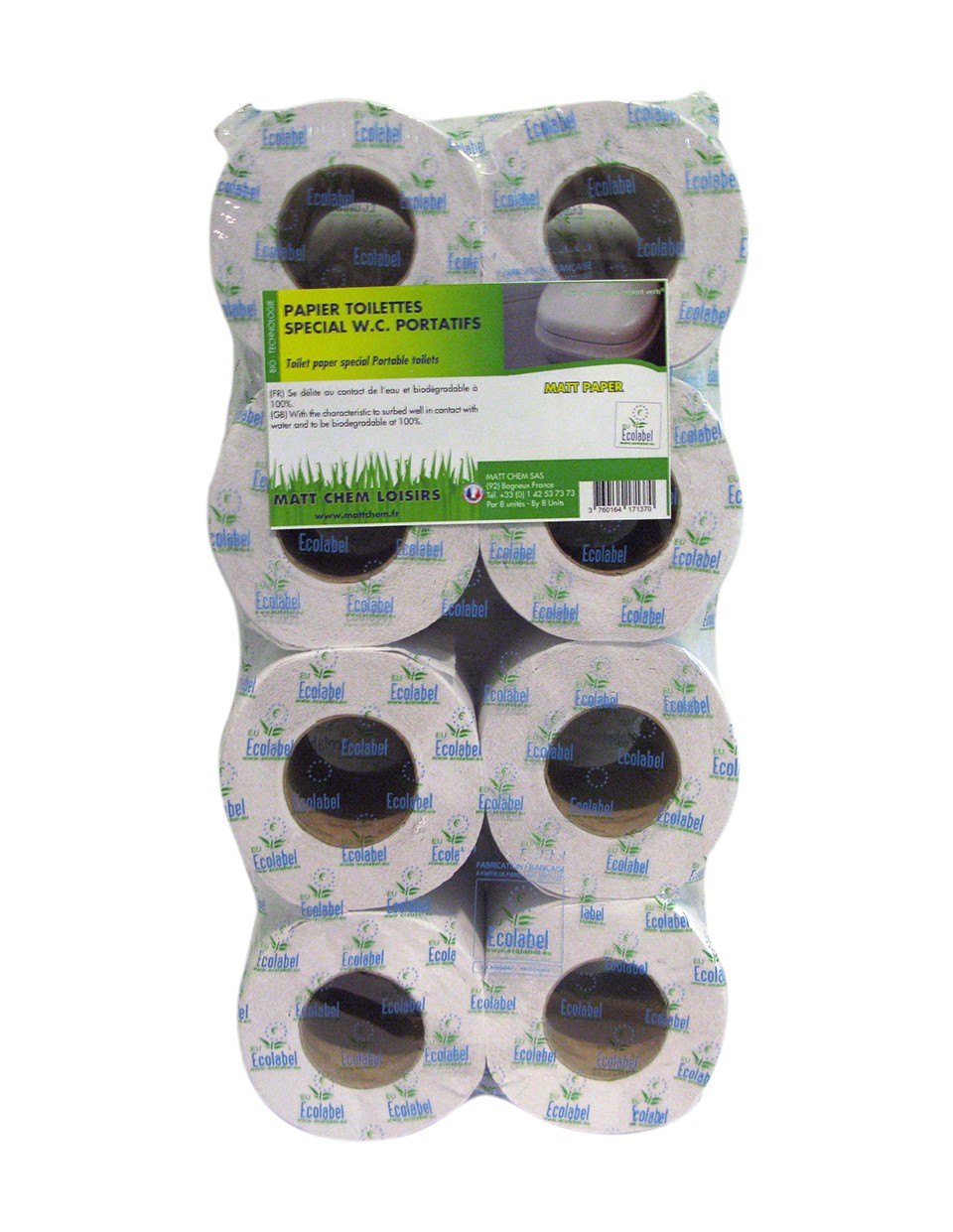  MATT PAPER 8 ROULEAUX